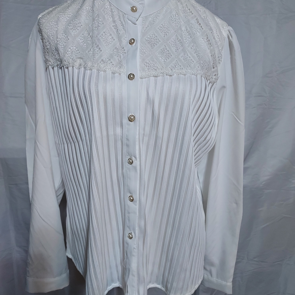 Amazon White Button-Down Women's Shirt